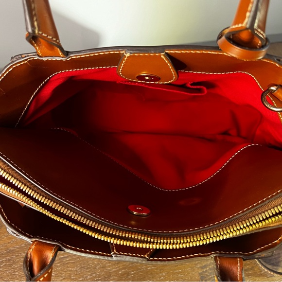 Dooney & Bourke Alto Small Zena in Color Saddle - Picture 8 of 17